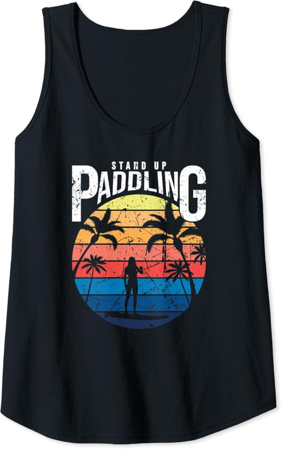 Damen Damen SUP Shirt Stand Up Paddling Frauen Stand Up Paddle Tank Top Amazon.de Fashion